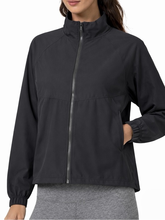lululemon athletica Jackets & Blazers - Lululemon Womens Activewear Lightweight Full-Zip Jacket Black Relaxed Fit Size 8